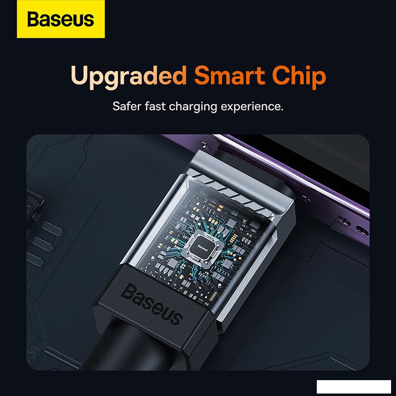 Кабель Baseus CoolPlay Series Fast Charging Data Cable 2.4A USB Type-A - Lightning (2 м, белый)