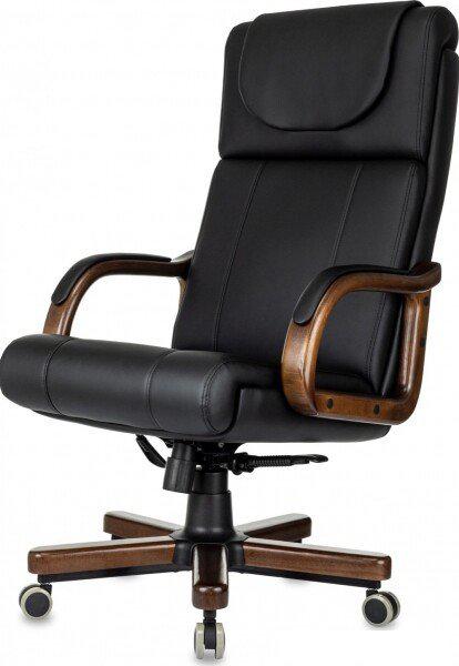 Офисное кресло Бюрократ T-9933Walnut (черный, экокожа)