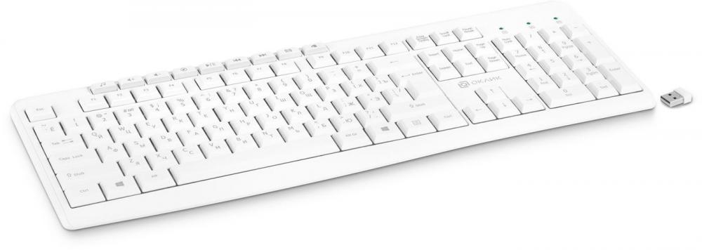 Клавиатура Oklick K225W (белый)