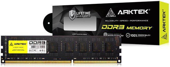 Оперативная память Arktek 4ГБ DDR3 1600 МГц AKD3S4P1600