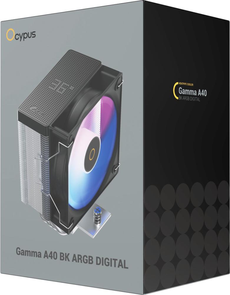Кулер для процессора Ocypus Gamma A40 ARGB Digital Gamma-A40-BK1NAWD00X-GL