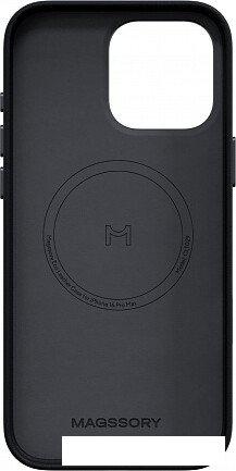 Чехол для телефона Magssory Eco Leather Case Midnight для iPhone 16 Pro Max CLT029m