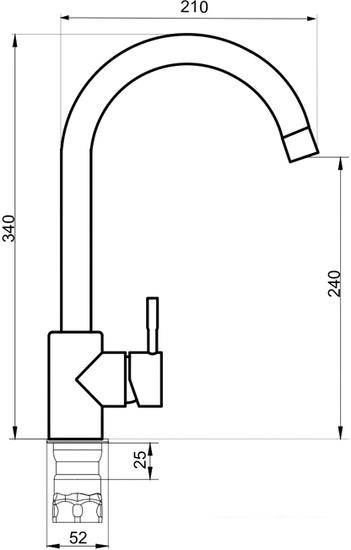 Смеситель РМС SUS124-017FL