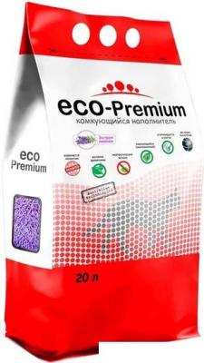 Наполнитель для туалета Eco-Premium с ароматом лаванды 20 л