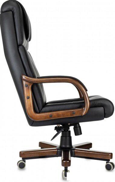 Офисное кресло Бюрократ T-9933Walnut (черный, экокожа)