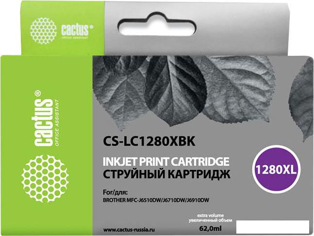 Картридж CACTUS CS-LC1280XBK (аналог Brother LC1280XLBK)