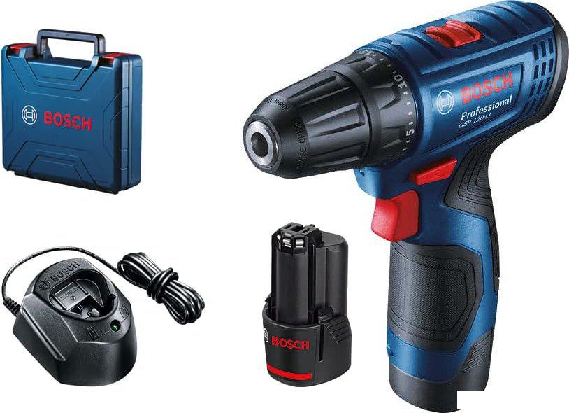 Дрель-шуруповерт Bosch GSR 120-LI Professional 06019G8000 (с 2-мя АКБ, кейс)