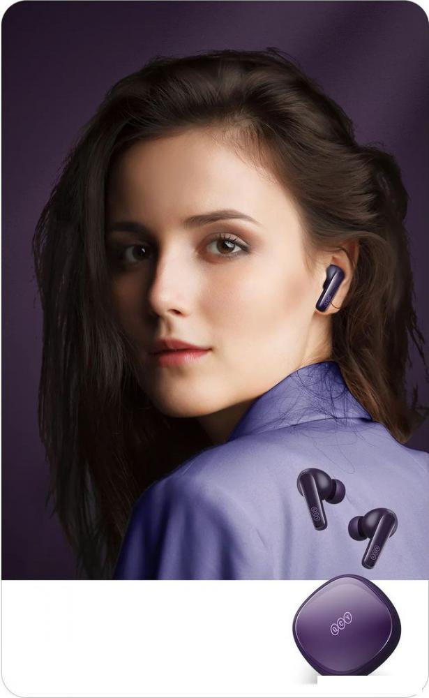 Наушники QCY T13X (фиолетовый)