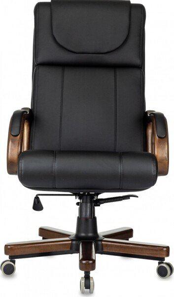 Офисное кресло Бюрократ T-9933Walnut (черный, экокожа)