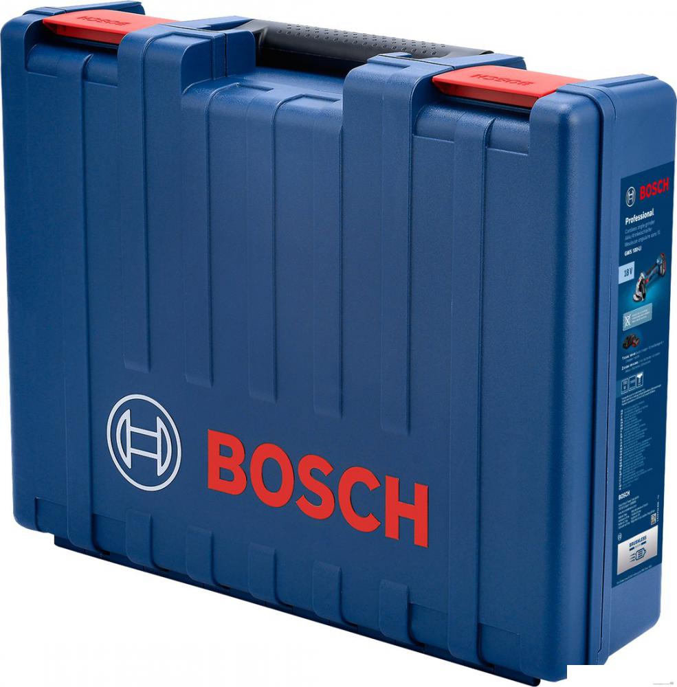 Угловая шлифмашина Bosch GWS 180-LI Professional 06019H9025 (с 1-им АКБ, кейс)
