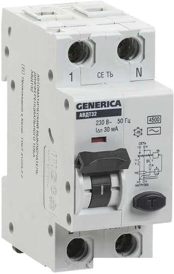 Выключатель автоматический Generica АВДТ 32 С25 MAD25-5-025-C-30