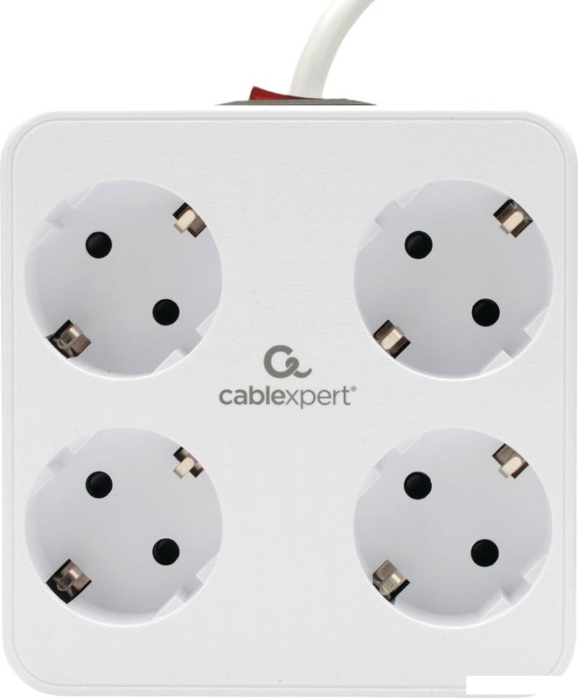 Сетевой фильтр Cablexpert PLT-4-C2U2-W-3