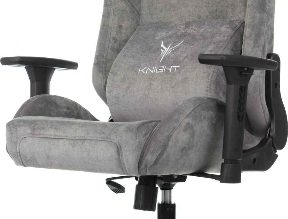 Игровое (геймерское) кресло Knight N1 Fabric Light-19 (серый)