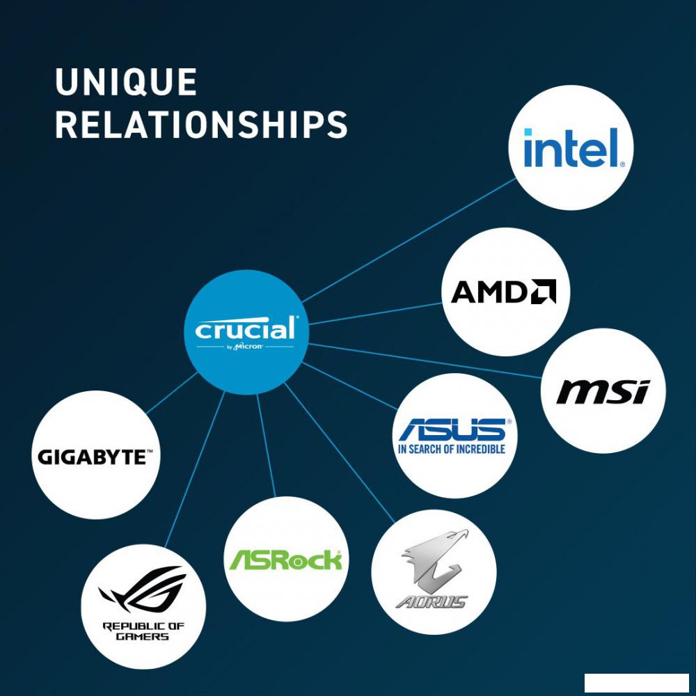 Оперативная память Crucial 8ГБ DDR5 5600 МГц CT8G56C46U5