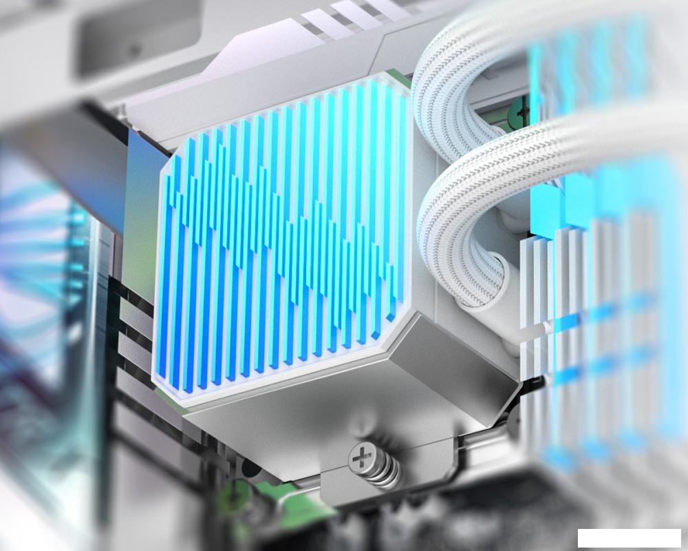 Система жидкостного охлаждения для процессора ID-Cooling DX240 Max White