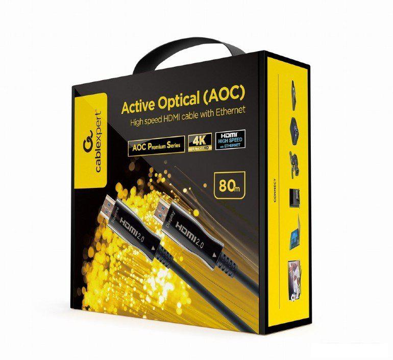 Кабель Cablexpert CCBP-HDMI-AOC-80M-02 HDMI -HDMI (80 м, черный)