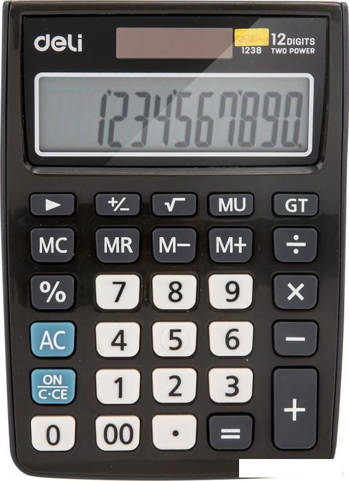Бухгалтерский калькулятор Deli E1238black