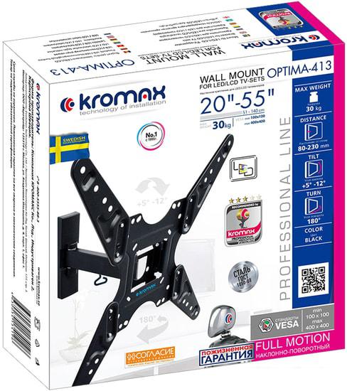 Кронштейн для телевизора Kromax Optima-413 (черный)