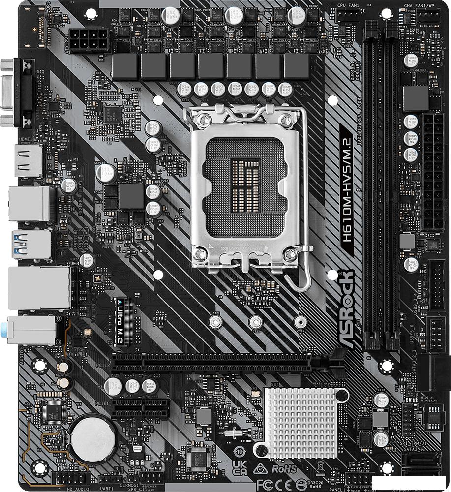 Материнская плата ASRock H610M-HVS/M.2 R2.0