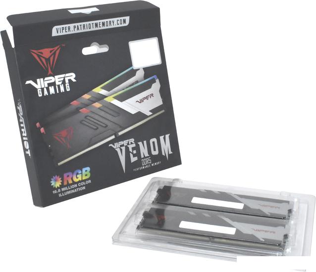 Оперативная память Patriot Viper Venom RGB 2x16ГБ DDR5 7200МГц PVVR532G720C34K