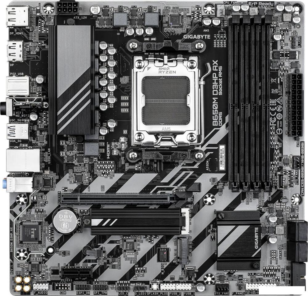 Материнская плата Gigabyte B650M D3HP AX (rev. 1.3)