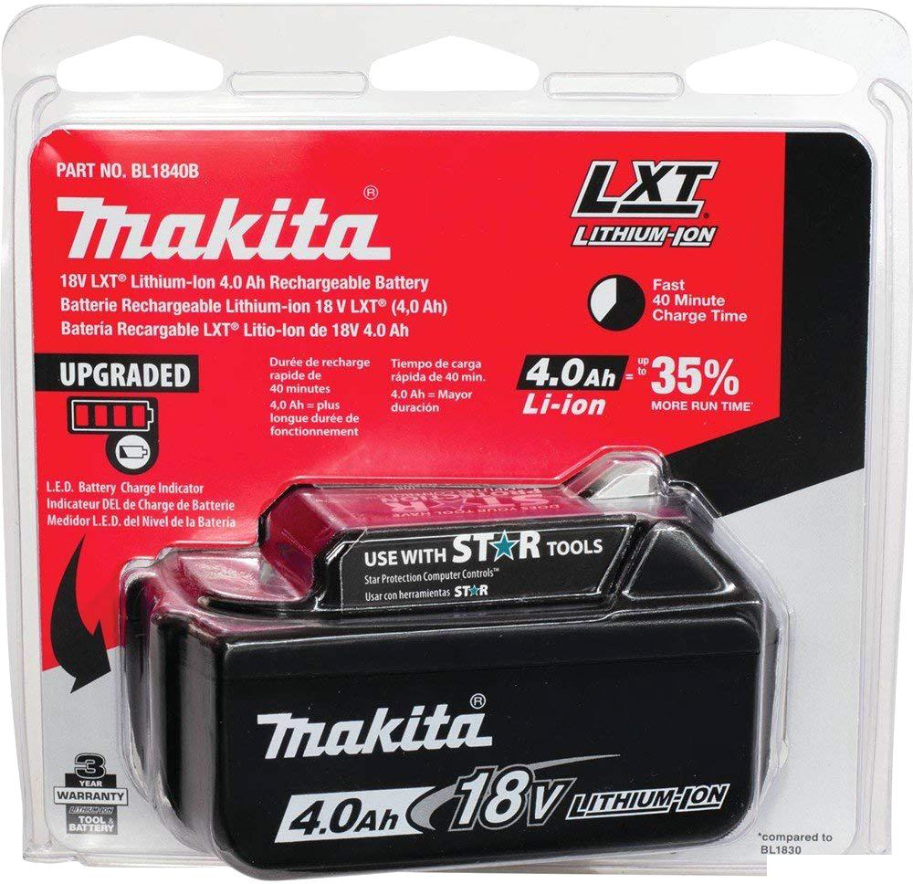 Аккумулятор Makita BL1840B (18В/4.0 а*ч)