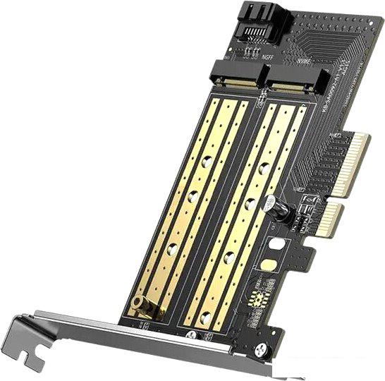Адаптер для подключения M.2 накопителей Ugreen CM302 70504 M.2 NVMe - PCI Express 3.0x4