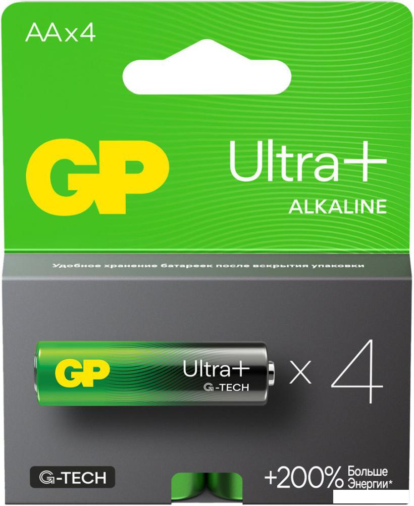 Батарейка GP Ultra Plus Alkaline G-Tech AA/LR6 15AUPA21-2CRSB4