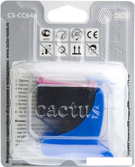 Картридж CACTUS CS-CC643 (аналог HP 121 (CC643HE))