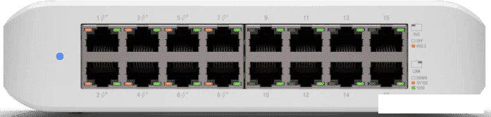 Управляемый коммутатор 2-го уровня Ubiquiti UniFi Switch Lite 16 POE