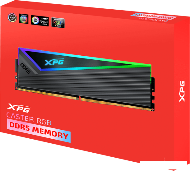 Оперативная память ADATA XPG Caster RGB 2x16ГБ DDR5 6400 МГц AX5U6400C3216G-DCCARGY