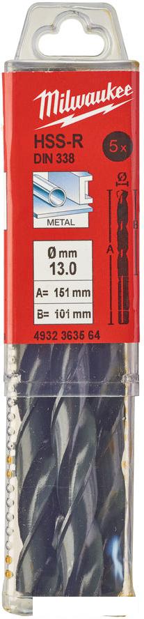 Набор сверл Milwaukee 4932363564 (5 предметов)