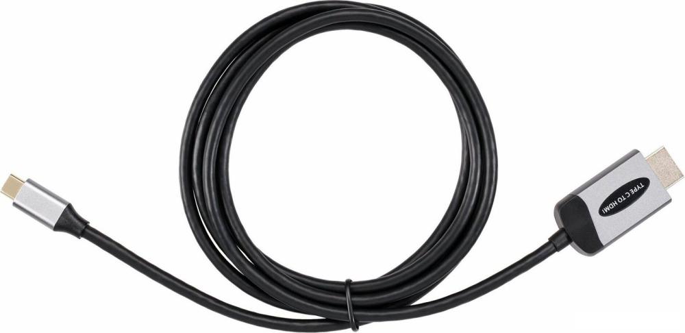 Адаптер Telecom TCC008T-1.8M USB Type-C - HDMI (1.8 м, черный)