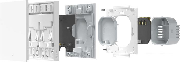 Умный выключатель Aqara Smart Wall Switch H1 одноклавишный без нейтрали (белый)