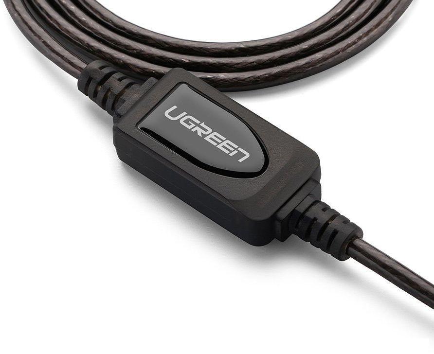 Кабель Ugreen US121 10319 USB Type-A - USB Type-A (5 м, черный)