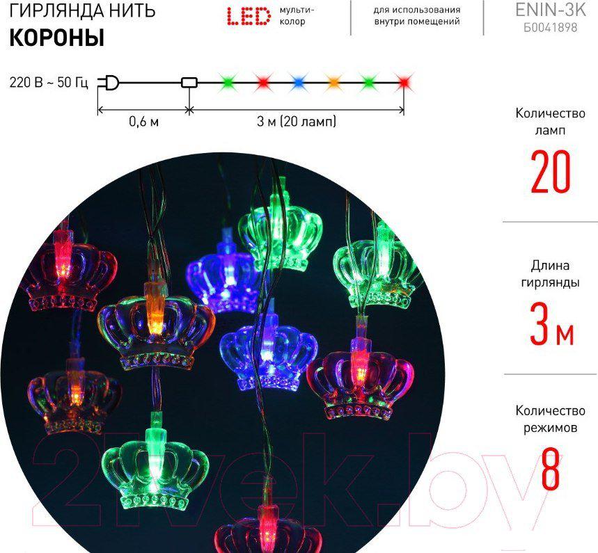 Светодиодная гирлянда ЭРА ENIN-3K Б0041898