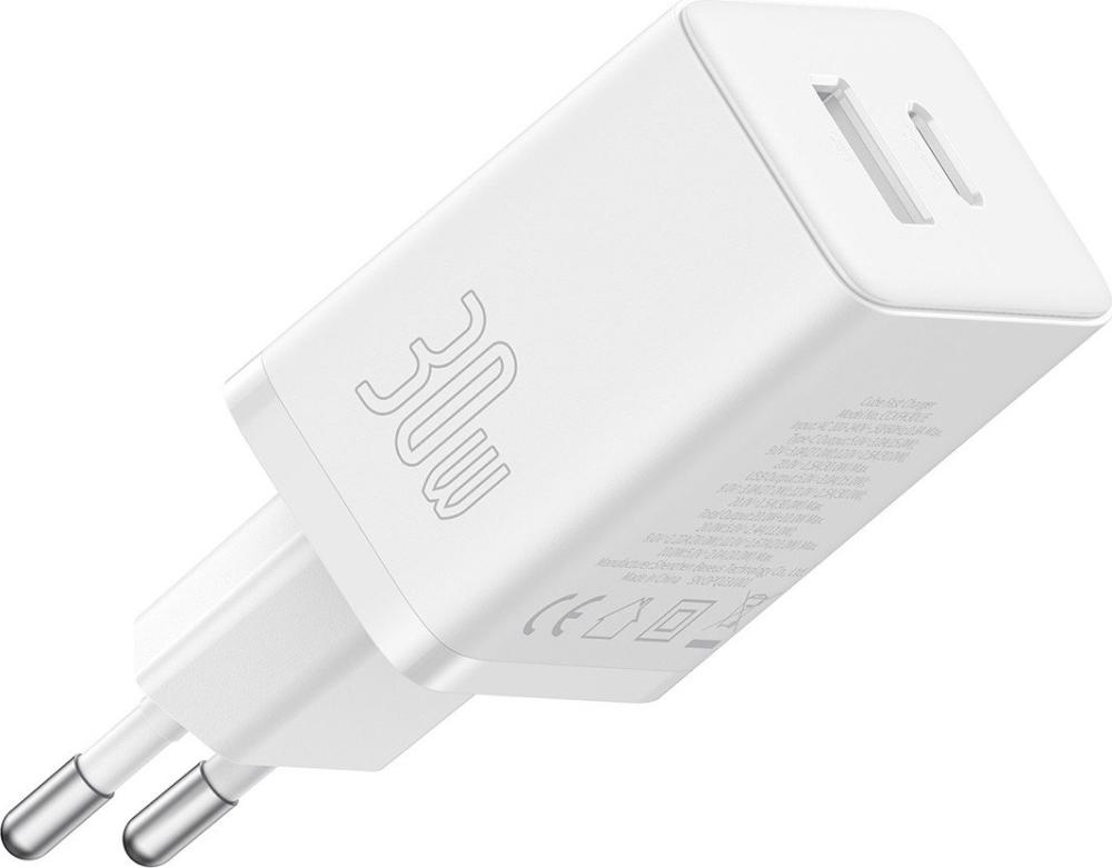 Сетевое зарядное Baseus Cube Fast Charger C+U 30W P10111404213-00
