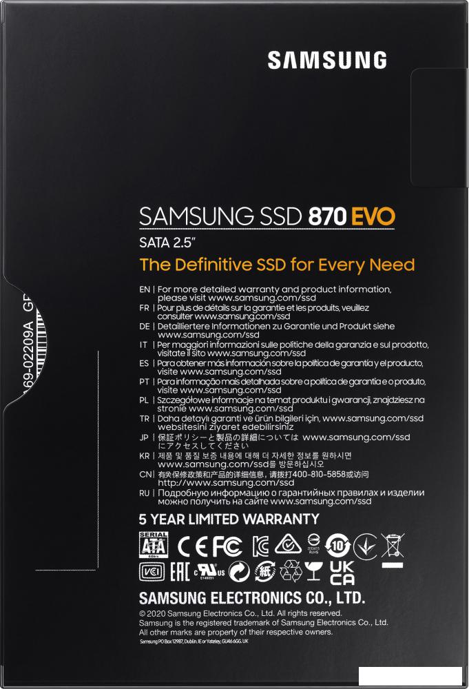 SSD Samsung 870 Evo 1TB MZ-77E1T0BW