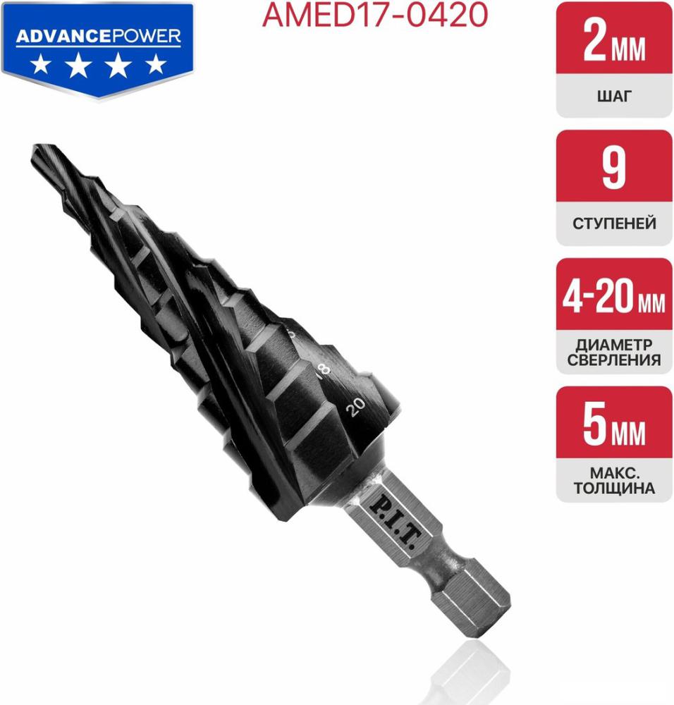 Сверло P.I.T. AMED17-0420