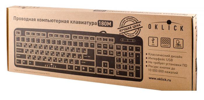 Клавиатура Oklick 180M Standard Keyboard