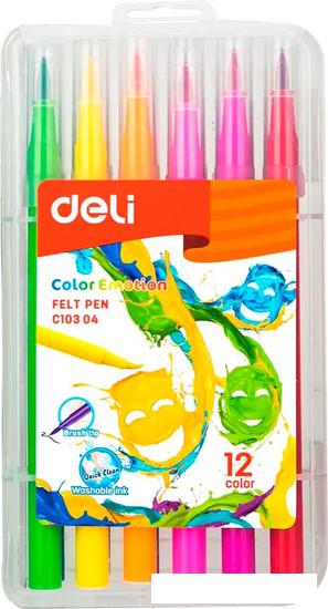 Фломастеры Deli Color Emotion EC10304 (12 цв)