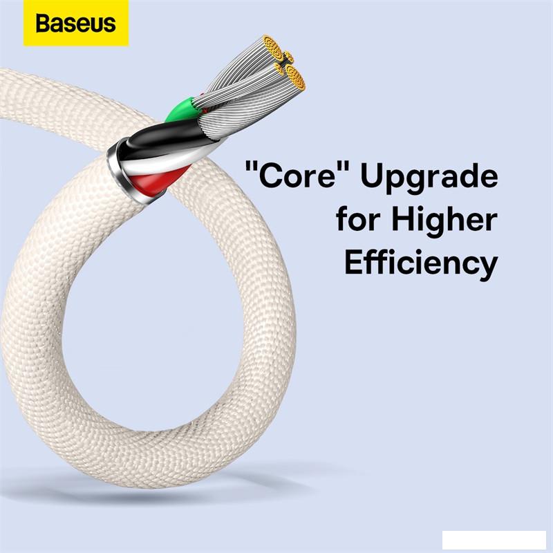 Кабель Baseus Crystal Shine USB Type-A - Lightning (2 м, розовый)