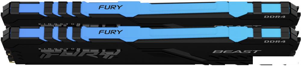 Оперативная память Kingston FURY Beast RGB 2x32ГБ DDR4 3200 МГц KF432C16BB2AK2/64