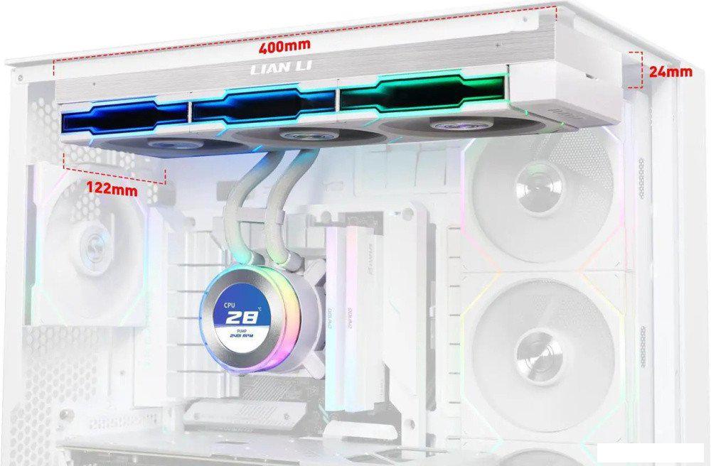 Система жидкостного охлаждения для процессора Lian Li Hydroshift II LCD-C 360TL GHS2LCD36TW G89.GHS2LCD36TW.R0