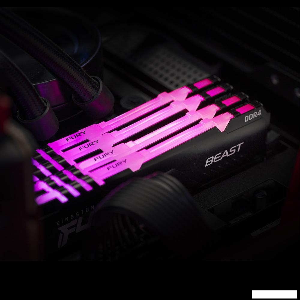 Оперативная память Kingston FURY Beast RGB 2x32ГБ DDR4 3200 МГц KF432C16BB2AK2/64