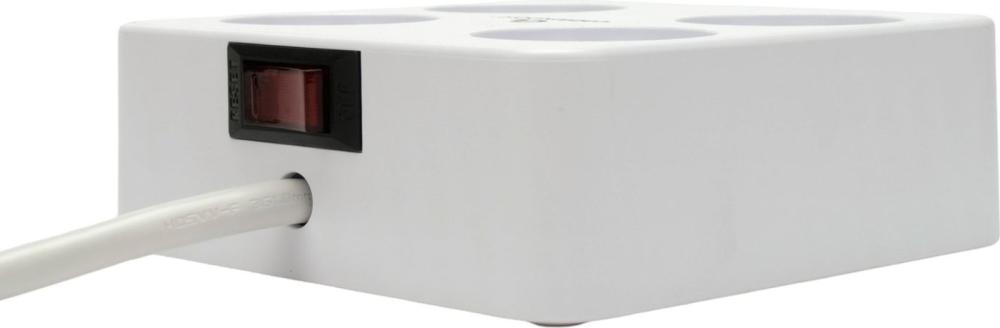 Сетевой фильтр Cablexpert PLT-4-C2U2-W-3