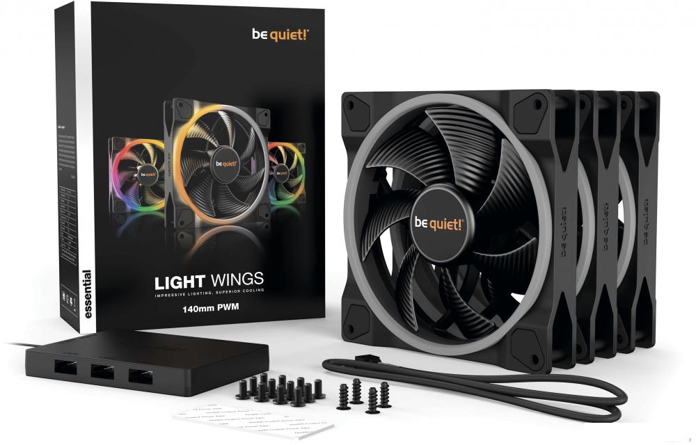 Набор вентиляторов be quiet! Light Wings 140mm PWM Triple Pack BL078