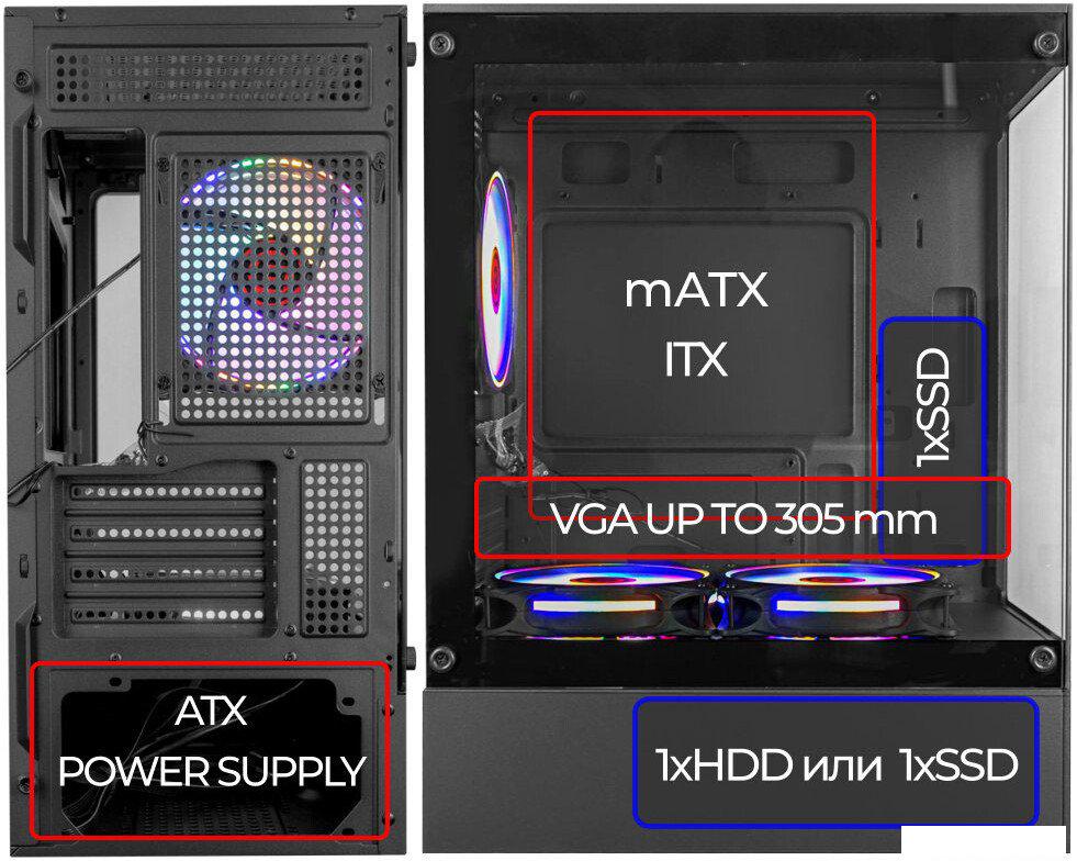 Корпус Ginzzu CL475