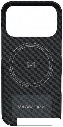 Чехол для телефона Magssory Aramid Frame Case для iPhone 17 Pro Black CFB044