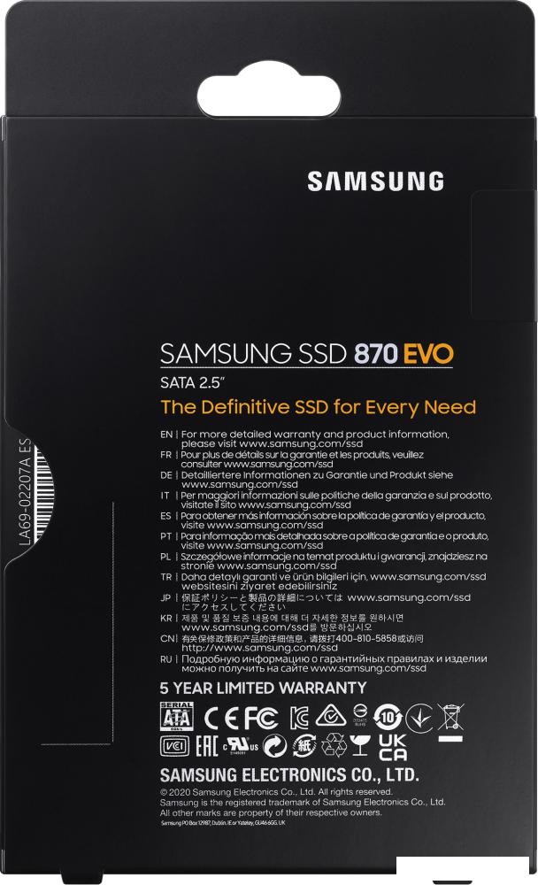 SSD Samsung 870 Evo 1TB MZ-77E1T0BW